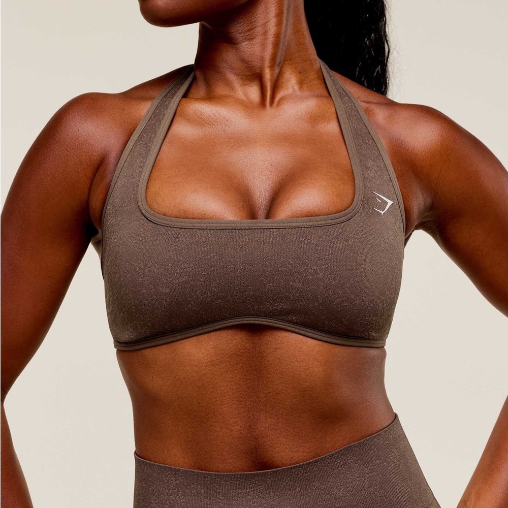 GYMSHARK•ADAPT FLECK X WHITNEY HALTERNECK SPORTS BRA